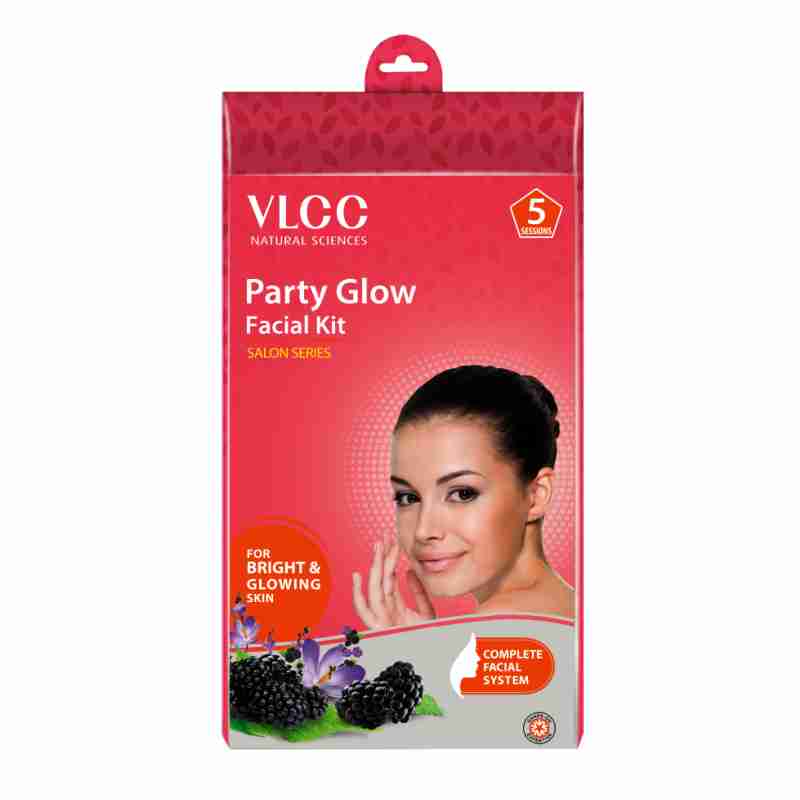 VLCC PARTY GLOW FACIAL KIT (5 SESSIONS) FOR BRIGHT & GLOWING SKIN(300GM)