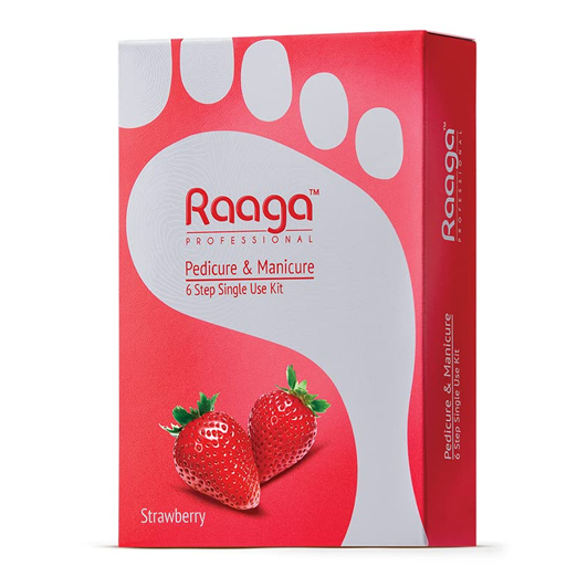 Raaga Professional Manicure Pedicure Stawberry 6 Sachets 63