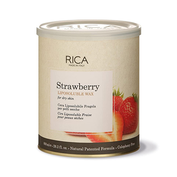 RICA Strawberry Liposoluble Wax for Dry Skin,800ml (28.2 fl oz) 100%Orginal