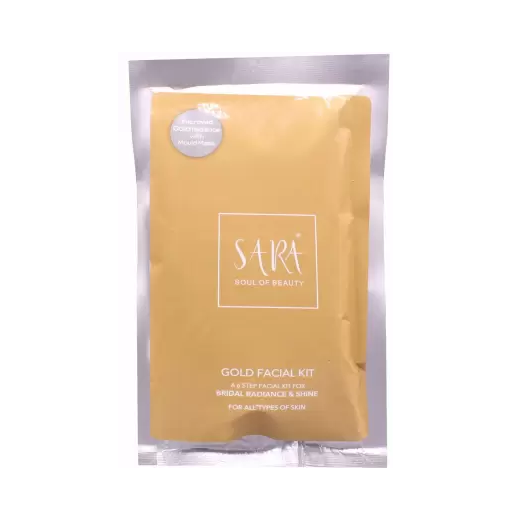 Sara Gold Facial Kit Bridal Radiance & Shine for All Types of Skin  (62 g)