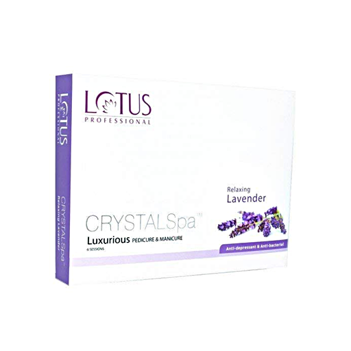 Lotus Professional Crystal Spa Luxurious Pedicure and Manicure Refreshing Lavender
