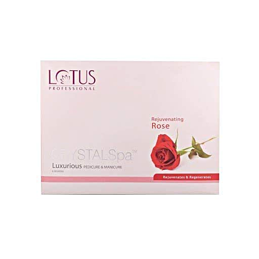Lotus Professional Rejuvenating Rose Crystal Spa Luxurious Pedicure & Manicure Kit