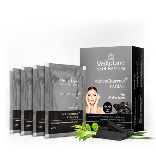 Vedicline Active Charcoal Facial Kit, 390ml