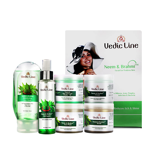 Vedicline Neem Brahmi Facial Kit For Dark Spots, 620ml