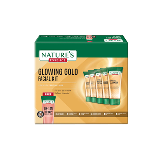 Nature's Essence Glowing Gold Facial Kit 500gm + 100ml