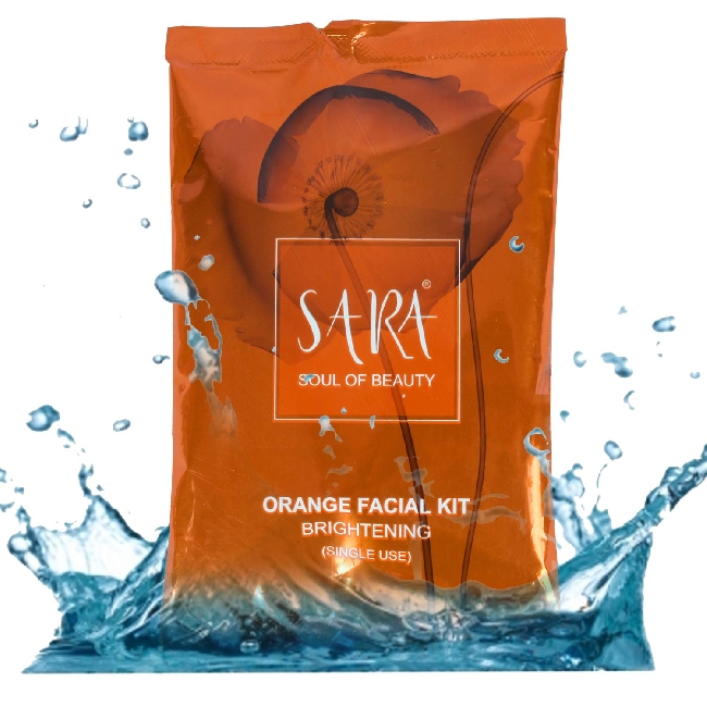 Sara Orange Facial Kit Brightening Single Use